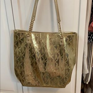 Gold Michael Kors Purse